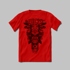 Totem Pole Mucky T-Shirt in Red